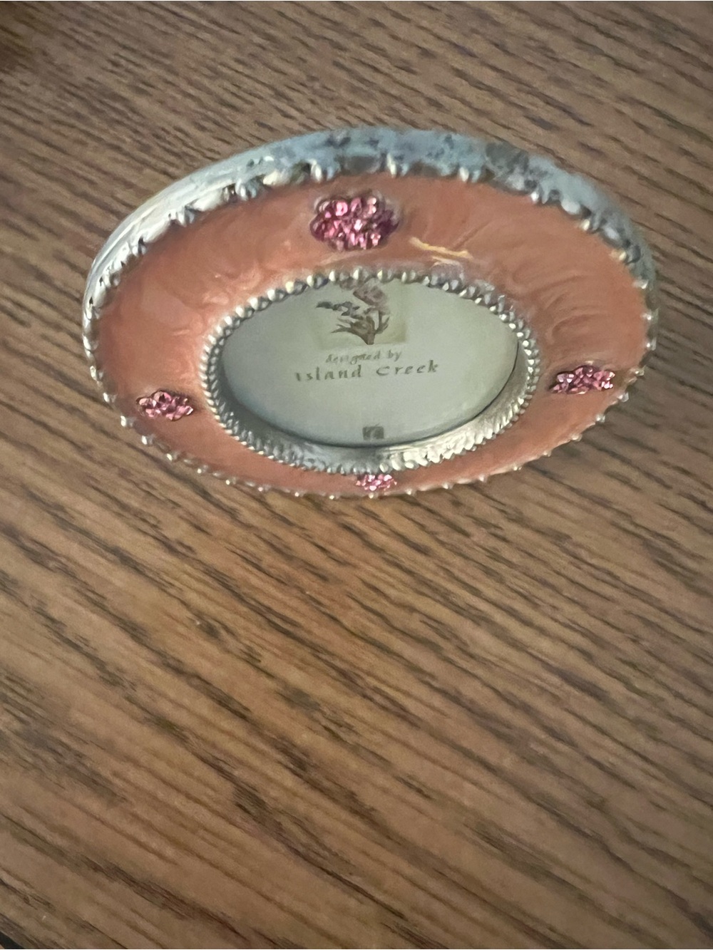 Pink Decorative Photo Frame - Pink and Silver Accent